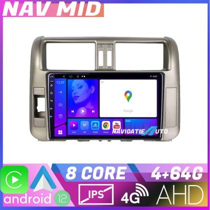 Navigatie Toyota Prado 2010 2013 KIT 347 EDOTEC-LITE Android Ecran 720P Octa Core 4 64 Carplay