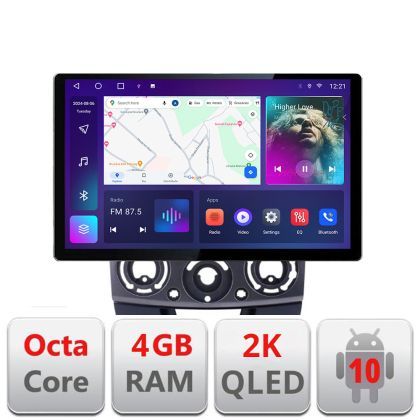 Navigatie dedicata Ford Ranger Mazda BT50 2007-2012 N-RANGER Edonav ecran 13" 2K 4+32 Android Waze USB Navigatie 4G 360 Toslink V1