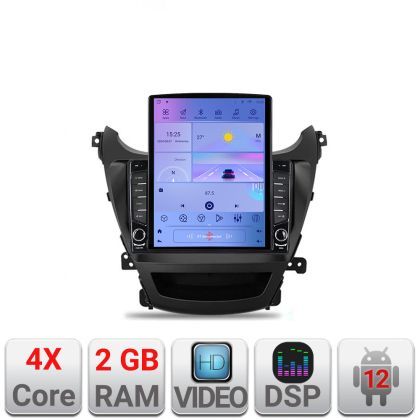 Navigatie Hyundai Elantra 2013-2015 K-359 ecran tip TESLA 9.7" cu Android Radio Bluetooth Internet GPS WIFI 2+32 DSP Q