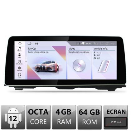 Navigatie BMW Seria 5 F10 2010-2011 cu ecran CIC Android ecran 10.25" 4+64 4G BT