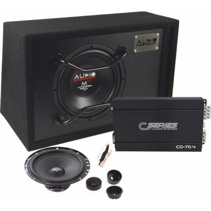 PACHET AMPLIFICATOR , DIFUZOARE, SUBWOOFER M10 EVO BR+DIFUZOARE MX 165 EVO+AMPLIFICATOR CO-70.4