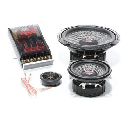 Set 6 Difuzoare componente, pe 3 cai Audio System X 165/3 EVO 2, 180 watts, 165 mm, 6.5", 3 ohm, Kick Bass
