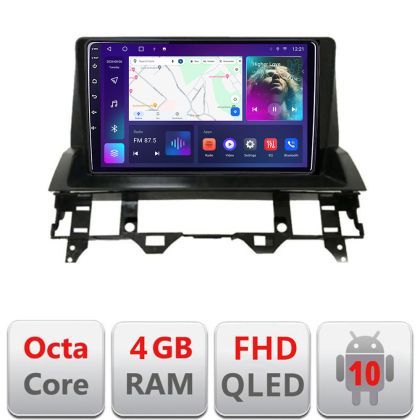 Navigatie Mazda 6 2004-2008 B-MZD6 Android Ecran QLED octa core 4+64 carplay android auto KIT-mzd6+EDT-E310V3