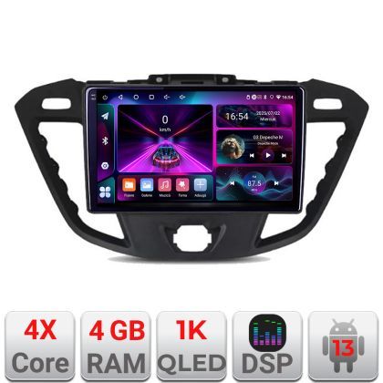 Navigatie Ford Transit Quad Core A-845  4+64 InCell Display 1K Android Waze USB Navigatie Internet Youtube Radio