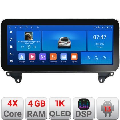 Navigatie Mercedes ML W166 NTG4.5 K-W166 Edotec 4+64 12.3 inch Incell 1K android Wifi 5Ghz gps internet