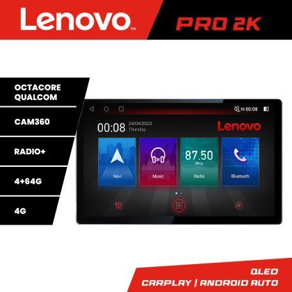 Navigatie Toyota Auris dupa 2017 K-Auris Lenovo PRO 4+64 13 inch 2K android 4G DSP gps internet