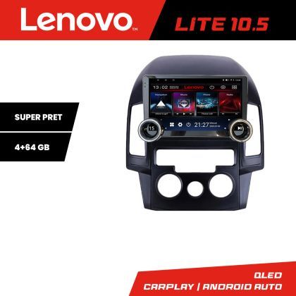 Navigatie Hyundai I30 2009-2012 clima manuala Kit-i30ac Lenovo  8 core 4+64 10.5 inch Incell 1K android Wifi 5Ghz gps internet et GPS WIF