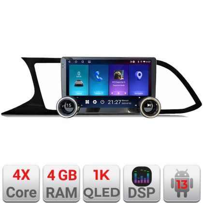 Navigatie Seat Leon MIB Kit-306 Edotec  4+64 10.5 inch Incell 1K android Wifi 5Ghz gps internet