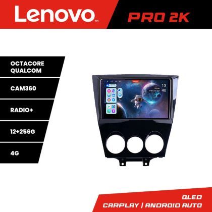 Navigatie Mazda RX8 2003-2008 Android radio gps internet 8 core QLED 2K 12+256 360 Lenovo
