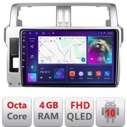 Navigatie Toyota Landcruiser J150 Prado 2014-2017 B-065 Android Ecran QLED octa core 4+64 carplay android auto KIT-065+EDT-E310V3