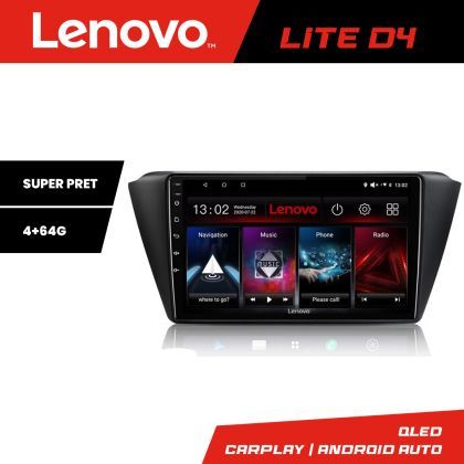 Navigatie Skoda Fabia 2015- Lenovo Kit-541 4+64 GB Android Waze USB Navigatie Internet Youtube Radio