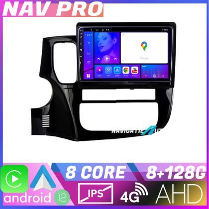 Navigatie Mitsubishi Outlander 2014 KIT 1230 EDOTEC-LITE Android Ecran 720P Octa Core 8 128 Carplay