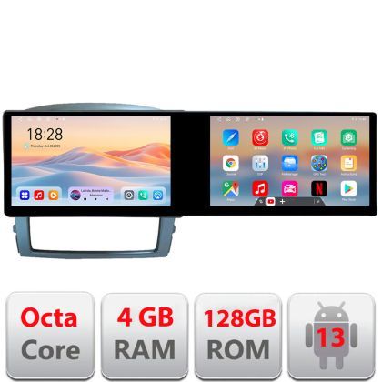 Navigatie Kia Sorento 2006-2009 Edotec 2 ecrane  8 core 4+128 21.6 inch Incell android Wifi 5Ghz gps internet  Kit-sorento2002+EDT-E70