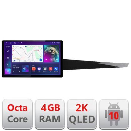 Navigatie dedicata Renault Laguna  3 Edonav ecran 13" 2K 4+32 Android Waze USB Navigatie 4G 360 Toslink Youtube Radio kit-lagu