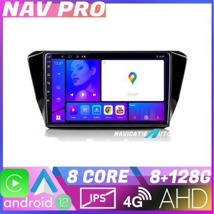 Navigatie Skoda Superb 3 2015 2017 KIT 932 EDOTEC-LITE Android Ecran 720P Octa Core 8 128 Carplay