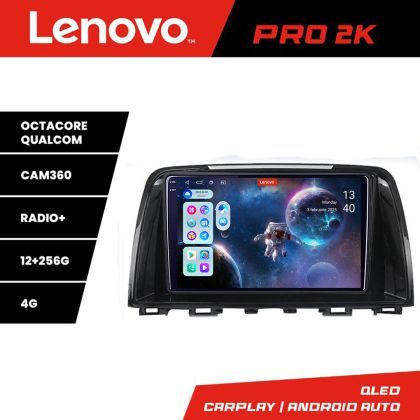 Navigatie Mazda 6 2013-2017 Lenovo Kit-223 8 core QLED 2K 12+256 360 Android Waze USB Navigatie Internet Youtube Radio