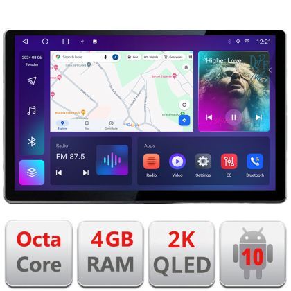 Navigatie dedicata Nissan X-Trail 2004-2007 Edonav ecran 13" 2K 4+32 Android Waze USB Navigatie 4G 360 Toslink Youtube Radio k
