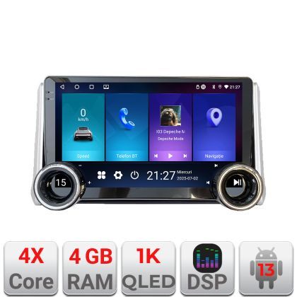 Navigatie Toyota Rav4 2018- Kit-RAV4 Edotec  4+64 10.5 inch Incell 1K android Wifi 5Ghz gps internet  Cor