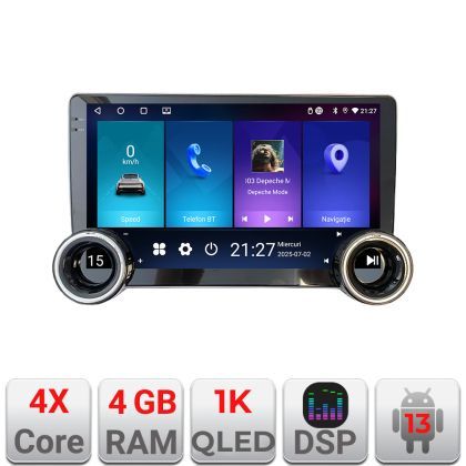 Navigatie Citroen C3 2018- Edotec  4+64 10.5 inch Incell 1K android Wifi 5Ghz gps internet