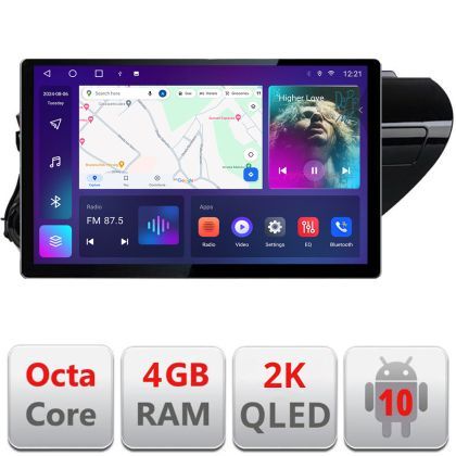 Navigatie dedicata Toyota Hilux 2016- N-TY59 Edonav ecran 13" 2K 4+32 Android Waze USB Navigatie 4G 360 Toslink Youtube Radio