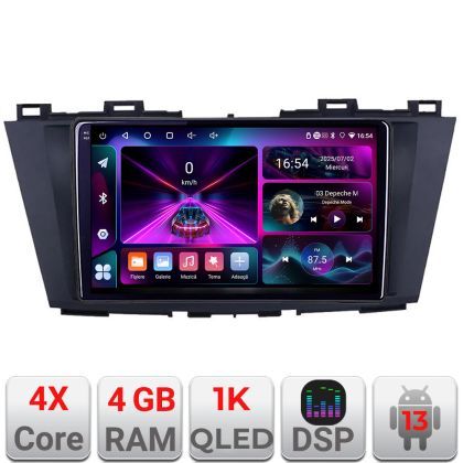 Navigatie Mazda 5 2010-2017 A-117  4+64 InCell Display 1K Android Waze USB Navigatie Internet Youtube Radio
