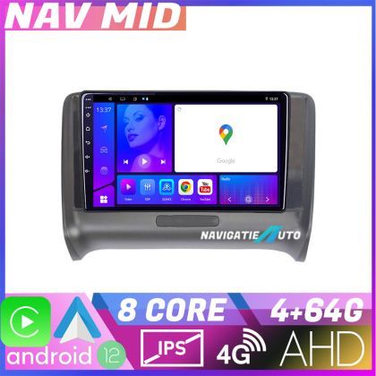 Navigatie Audi TT 2004 2011 Octa Core KIT 078 EDOTEC-LITE Android Ecran 720P Octa Core 4 64 Carplay