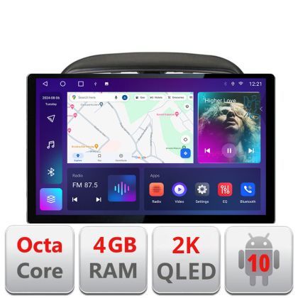 Navigatie dedicata Mitsubishi Space Star Mirage Attrage 2012- Edonav ecran 13" 2K 4+32 Android Waze USB Navigatie 4G 360 Tosli