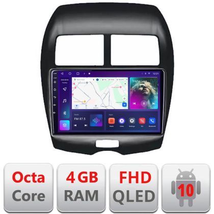 Navigatie Mistubishi ASX B-026 Android Ecran QLED octa core 4+64 carplay android auto KIT-026+EDT-E310V3