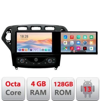 Navigatie Ford Mondeo 2007-2010 Edotec 8 core 4+128 10.5 inch Incell 1K android Wifi 5Ghz gps internet