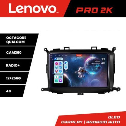 Navigatie Kia Carens 2013-2018 Lenovo Kit-2023 8 core QLED 2K 12+256 360 Android Waze USB Navigatie Internet Youtube Radio