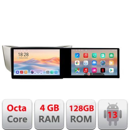 Navigatie Lexus RX 2003-2009 Kit- rx-03 Edotec 2 ecrane  8 core 4+128 21.6 inch Incell android Wifi 5Ghz gps internet