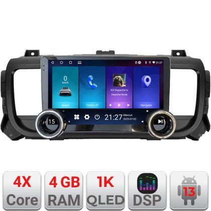 Navigatie Citroen Jumpy Toyota ace Peugeot Traveller Kit-jumpy16 Edotec  4+64 10.5 inch Incell 1K android Wifi 5Ghz gps internet v2