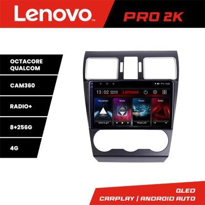 Navigatie Subaru Forester XV Lenovo Qled 2K Octa Core 8+256 360 DSP carplay android auto radio gps internet kit-062-2019+PRO-2K-9-8+256