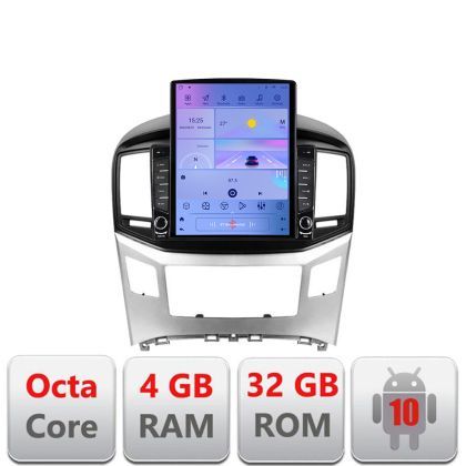 Navigatie Hyundai H1 Starex 2016- G-h1 ecran tip TESLA 9.7" cu Android Radio Bluetooth Internet GPS WIFI 4+32GB DSP 4G