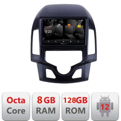 Navigatie Hyundai I30 2009-2012 clima automata 5960Pro-I30AUTOMATIC Android Octa Core Qualcomm 2K Qled 8+128 DTS DSP 360 4G Optical