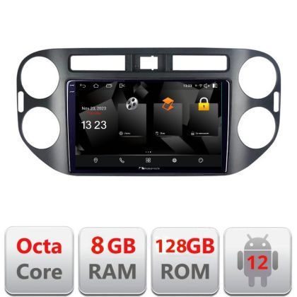 Navigatie VW Tiguan si Golf Plus 2012-2016 Android Octa Core Qualcomm 2K Qled 8+128 DTS DSP 360 4G Optical