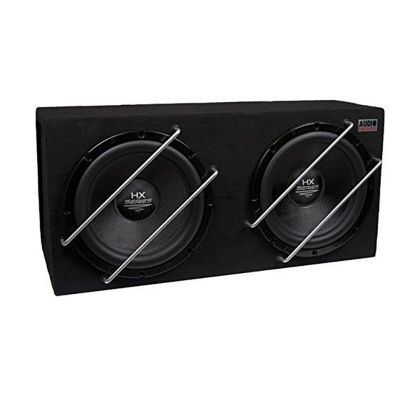 Subwoofer pasiv cu incinta, Audio System, 1000(2x500) W RMS, 1200(2x600) W MAX, difuzoare 2 x 12", high end