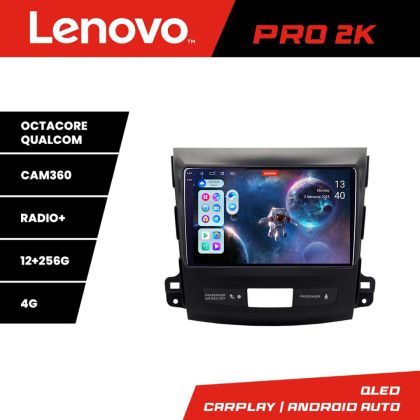 Navigatie Mitsubishi Outlander 2010 Lenovo Kit-056 8 core QLED 2K 12+256 360 Android Waze USB Navigatie Internet Youtube Radio v1