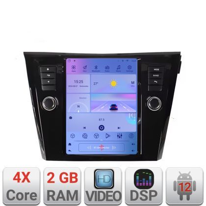 Navigatie Nissan X-Trail 2013-2018 tip tesla radio gps internet 4 Core carplay android auto 2+32 kit-tesla-353+EDT-E