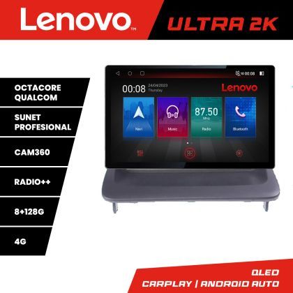NavigatieVolvo C40 Lenovo Qualcomm ULTRA 8+128 2K 13 inch qled android 4G DSP gps internet  Kit-C40
