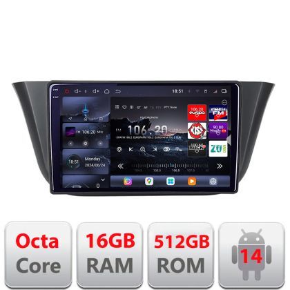 Navigatie Iveco Daily intre anii 2019- Android radio gps internet 8 core QLED 2K 16+512GB 360 Ram Edotec