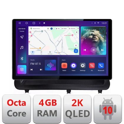 Navigatie Lexus CT 2011-2018 varianta cu ecran de fabrica Qled 2K Octa Core 4+32 LTE 4G DSP Wifi 5Ghz android auto carplay radio gps internet KIT-ct-high+EDT-E413-2K