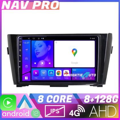 Navigatie Nissan Qashqai EDOTEC-LITE Android Ecran 720P Octa Core 8+128 Carplay  Android auto