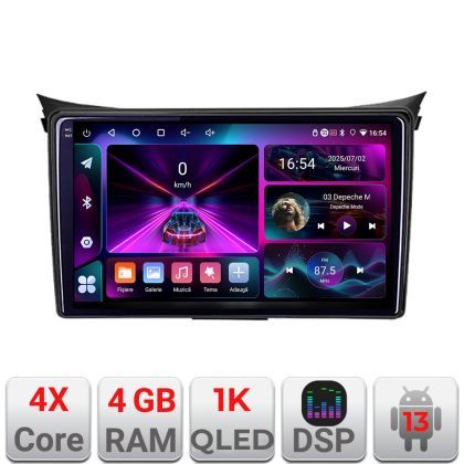 Navigatie Hyundai I30 2011-2016  4+64 InCell Display 1K Android Waze USB Navigatie Internet Youtube Radio Kit-i30-2011+EDT-E209-RK