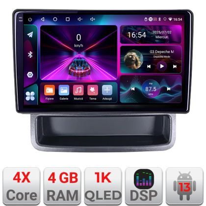 Navigatie Renault Traffic 2009-2014 dedicata Android radio gps internet 4+64 InCell display Qled 1K Rockchip Kit-+EDT-E210-RK