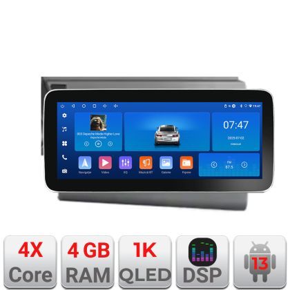 Navigatie Audi A6 C6 2004-2010 Edotec 4+64 12.3 inch Incell 1K android Wifi 5Ghz gps internet
