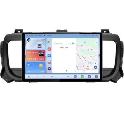 Navigatie dedicata Citroen Jumpy Toyota Proace Peugeot Traveller N-jumpy16 Edonav ecran 13" 1K 4+64 Android Waze USB Navigatie V2