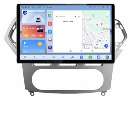 Navigatie dedicata Ford Mondeo 2006-2010 N-MONDEO-AC Edonav ecran 13" 1K 4+64 Android Waze USB Navigatie 4G 360 Toslink Youtub