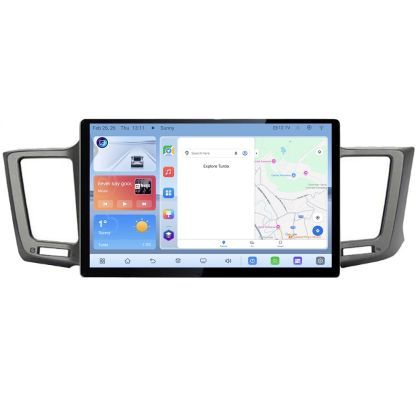 Navigatie dedicata Toyota RAV4 N-247 Edonav ecran 13" 1K 4+64 Android Waze USB Navigatie 4G 360 Toslink Youtube Radio KIT-247 si