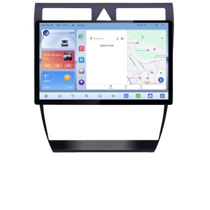 Navigatie dedicata Audi A6 Quad Core N-102 Edonav ecran 13" 1K 4+64 Android Waze USB Navigatie 4G 360 Toslink Youtube Radio KI